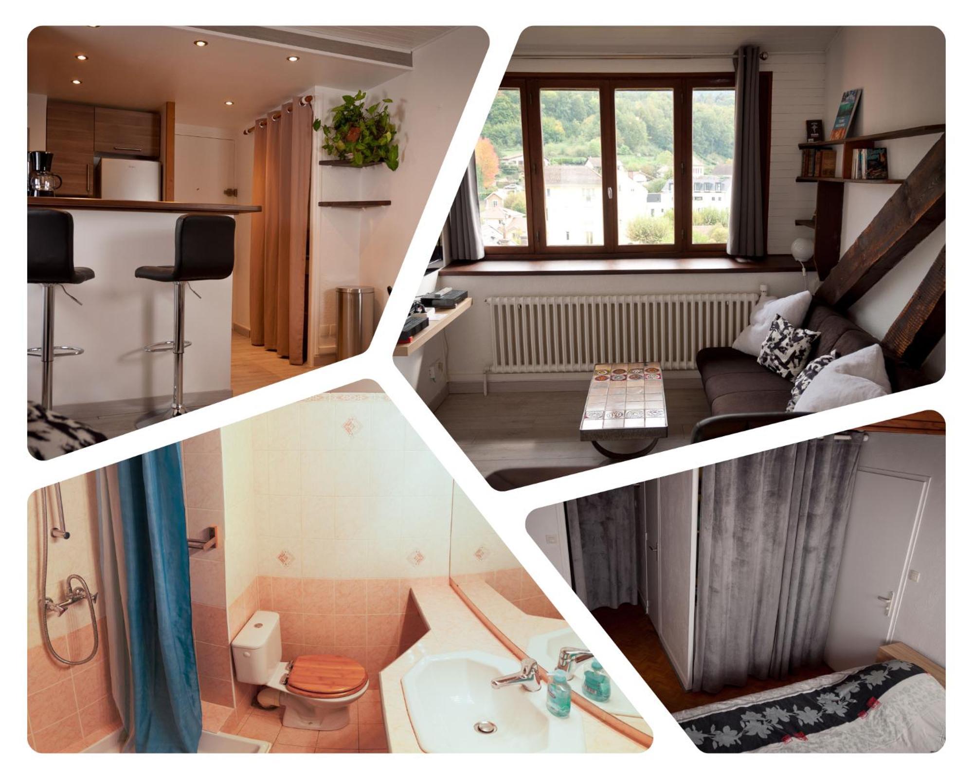 Le T2 Douillet D'Uriage - Residence Le Louvre - Cure Thermale Uriage- Proche Chamrousse - Jusqu'A 3 Personnes - Region Agreable En Toute Saison Vaulnaveys-le-Haut Exterior photo